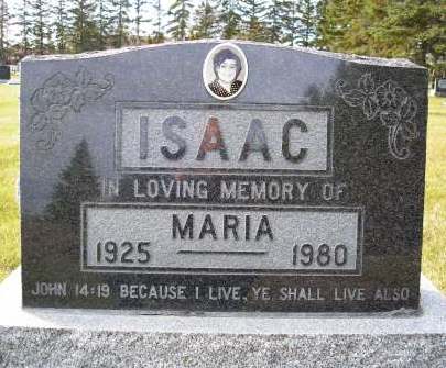 Maria Kehler Isaac - Memorial Cemetery, Steinbach