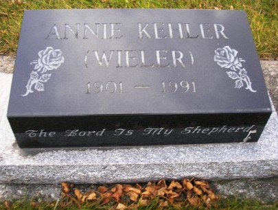 Annie Wieler Kehler - Steinbach Heritage Cemetery