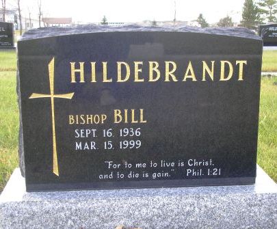 Rev. Bill Hildebrandt - Steinbach Heritage Cemetery
