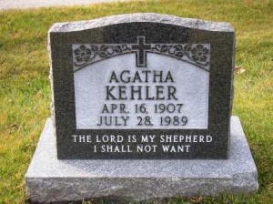 Agatha Peters Kehler - Steinbach Memorial Cemetery