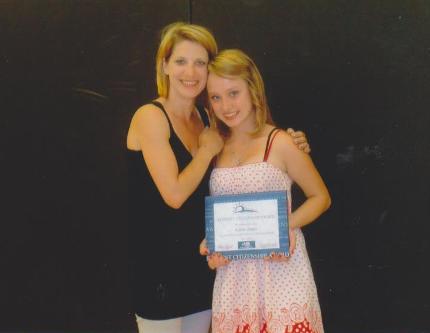 Karin (Kehler) Peters, with daughter Kaylee.
