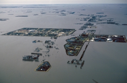 Severe flooding in the Red River Valley near Rosenort, 1997