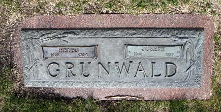 Joseph Grunwald, Green Acres Memorial Park Cemetery, Garden of Devotion Plot 56-c-1-2