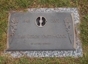 Leah DeRon Cook, Sherwood Memorial Park, GA