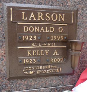 Kelly A Larson, Mountain View Memorial Gardens, Calgary, AB