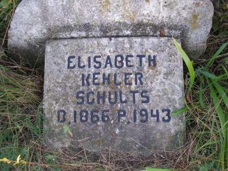 Elisabeth Schultz Kehler Grave Marker - Hochfeld - RM of Hanover