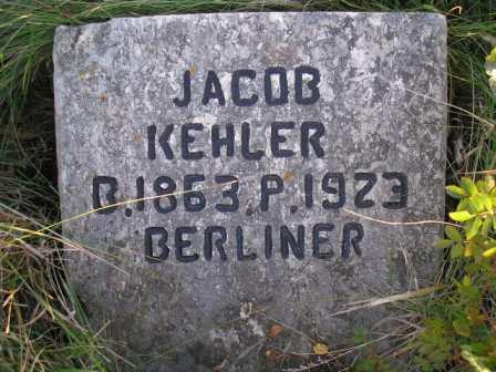Jacob Berliner Kehler Grave Marker - Hochfeld - RM of Hanover