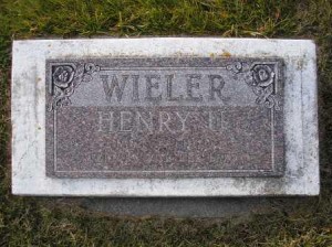 Henry U Wieler - Steinbach Memorial Cemetery