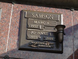 Jo-Anne Samson - Westlawn Memorial Gardens, Edmonton, AB
