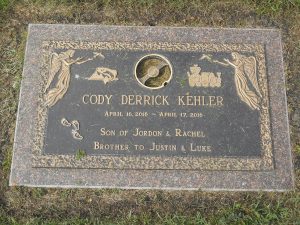 Cody Derrick Kehler, Glen Lawn Cemetery, Winnipeg, MB