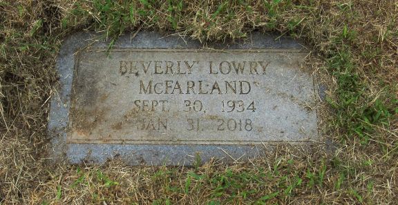 Beverly McFarland, Duncan Municipal Cemetery, Duncan, OK