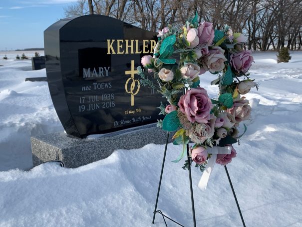 Mary Kehler (1938-2018), Silberfeld CMC Cemetery