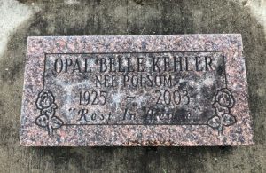 Opal Belle Kehler, Steinbach Heritage Cemetery